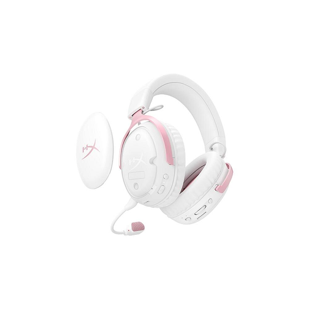 HyperX Cloud III S Wireless beyaz/pembe kulaklık, ürün görünümü