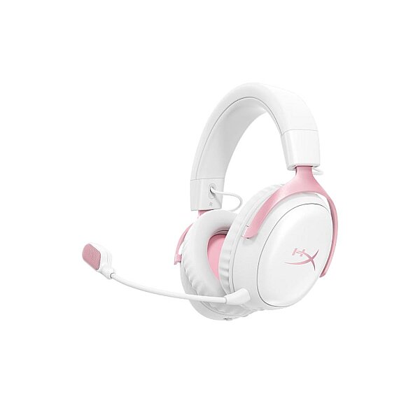 HyperX Cloud III S Kablosuz Oyuncu Kulaklığı Beyaz / Pembe DG0R2AA - 1