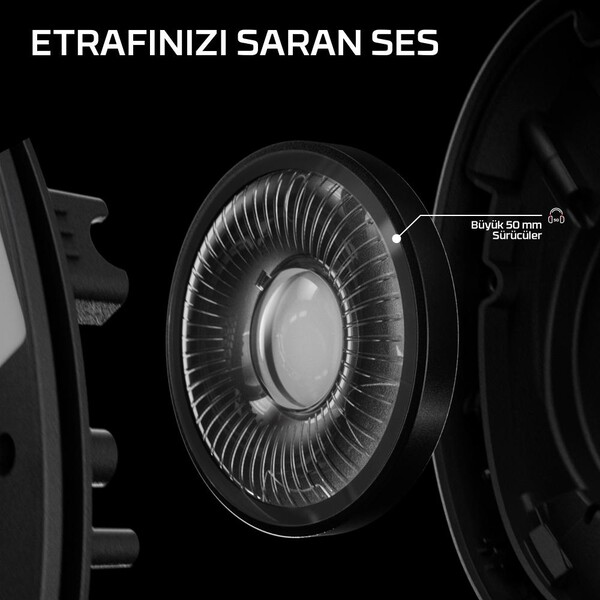 HyperX Cloud Stinger 3 Gaming Siyah Mikrofonlu Kulaklık BS1T5AA - 7
