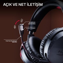 HyperX Cloud Stinger 3 Wireless Siyah Gaming Mikrofonlu Kulaklık BS1T8AA - 8