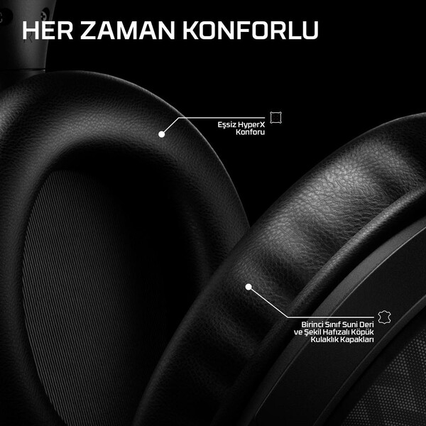 HyperX Cloud Stinger 3 Wireless Siyah Gaming Mikrofonlu Kulaklık BS1T8AA - 11