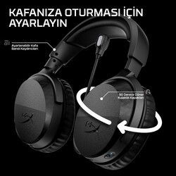 HyperX Cloudx Stinger 3 Wireless Siyah Gaming Mikrofonlu Xbox Kulaklığı BS1U0AA - 9