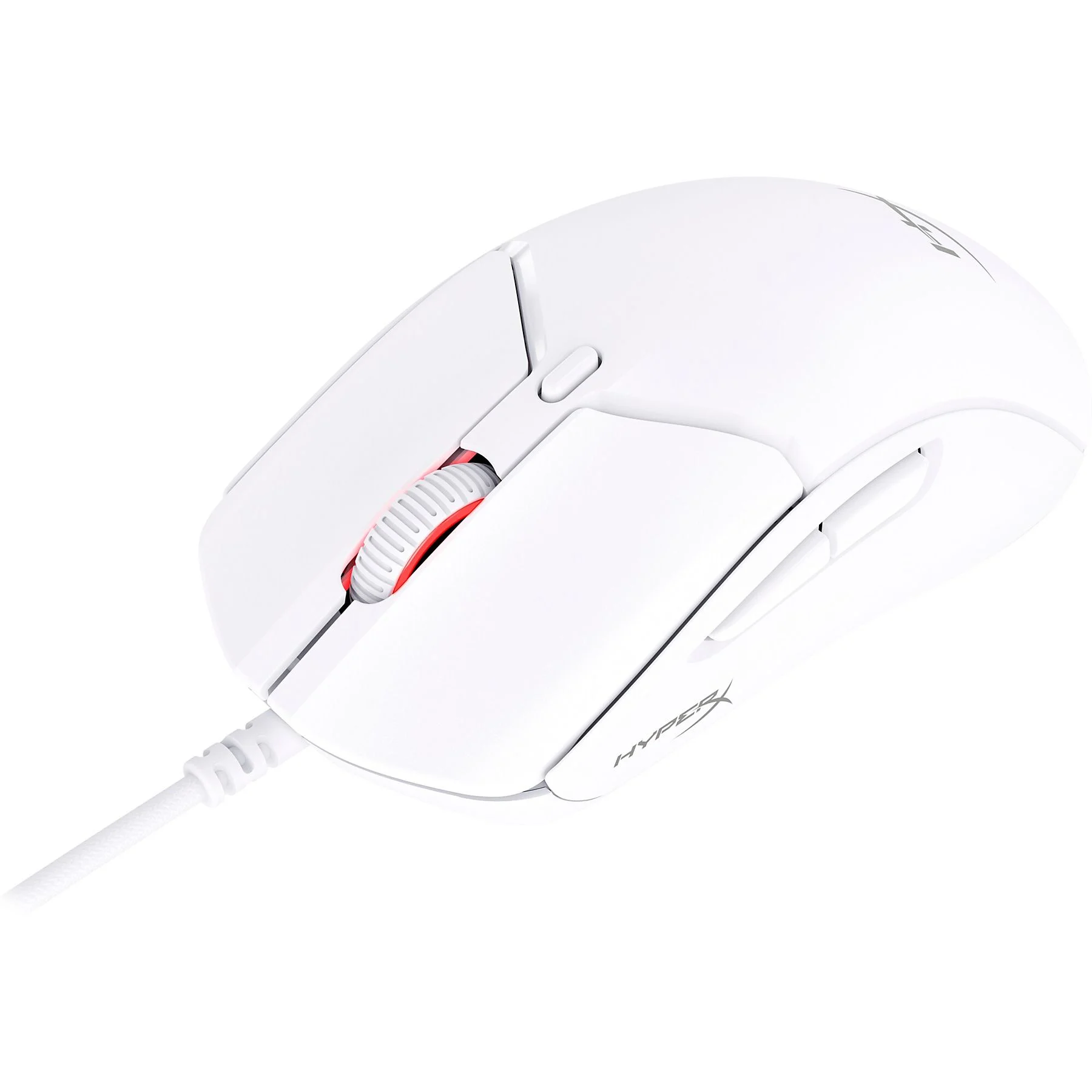 HyperX Pulsefire Haste 2 Beyaz Makrolu Şarjlı Optik Kablolu Oyuncu Mouse 6N0A8AA - Thumbnail (1)