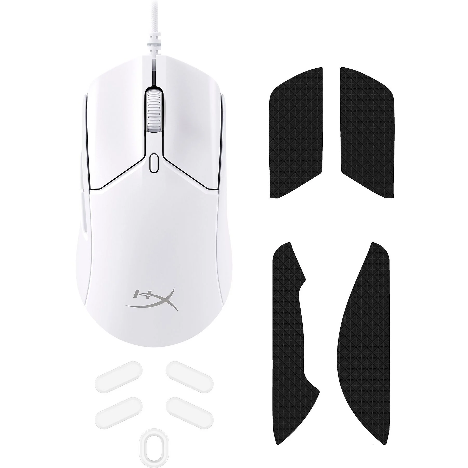 HyperX Pulsefire Haste 2 Beyaz Makrolu Şarjlı Optik Kablolu Oyuncu Mouse 6N0A8AA
