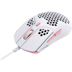 HyperX Pulsefire Haste Kablolu Beyaz/Pembe Gaming Mouse 4P5E4AA - Thumbnail (1)