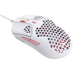 HyperX Pulsefire Haste Kablolu Beyaz/Pembe Gaming Mouse 4P5E4AA - Thumbnail (2)