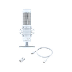 HyperX Quadcast S Beyaz RGB Profesyonel Mikrofon 519P0AA - Thumbnail