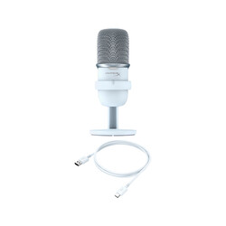 HyperX Solocast Beyaz Oyuncu Mikrofon 519T2AA - Thumbnail