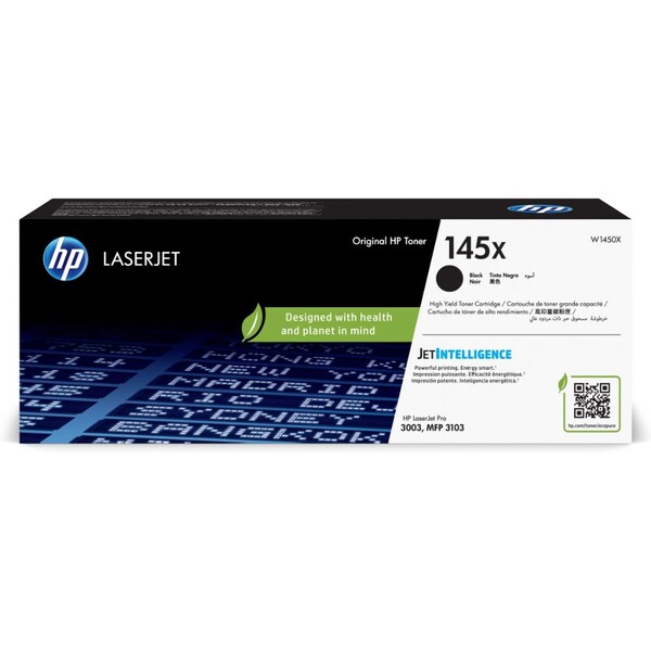 Orijinal HP 145X Yüksek Kapasiteli Siyah LaserJet Toner W1450X