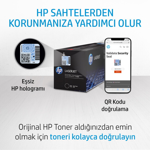 Orijinal HP 154A Laserjet Tank Toner Dolum Kiti Siyah W1540A
