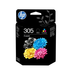 Orijinal HP 305 Siyah ve Üç Renkli Mürekkep Kartuşu 2’li Paket 6ZD17AE - Thumbnail (0)