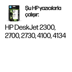 Orijinal HP 305 Siyah ve Üç Renkli Mürekkep Kartuşu 2’li Paket 6ZD17AE - Thumbnail (4)