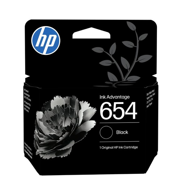 Orijinal HP 654 Siyah Mürekkep Avantajlı Kartuş 7FP39UE