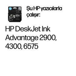 Orijinal HP 654 Siyah Mürekkep Avantajlı Kartuş 7FP39UE - Thumbnail (1)
