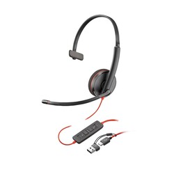 Poly Blackwire 3210 Mono USB-C Mikrofonlu Kulaklık +USB-C/A Adaptörü 8X214AA - Thumbnail (0)
