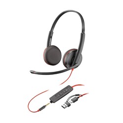 Poly Blackwire 3225 Stereo USB-C Mikrofonlu Kulaklık +3,5 mm Bağlantı +USB-C/A Adaptörü 8X229AA - Thumbnail (0)