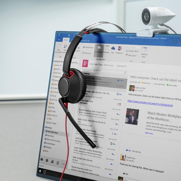 Poly Blackwire 5220 Stereo USB-C Mikrofonlu Kulaklık +3,5 mm Bağlantı +USB-C/A Adaptörü 8X231AA - 8
