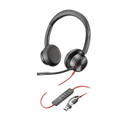 Poly Blackwire 8225 Stereo USB-C Mikrofonlu Kulaklık +USB-C/A Adaptörü 8X223AA - Thumbnail (0)