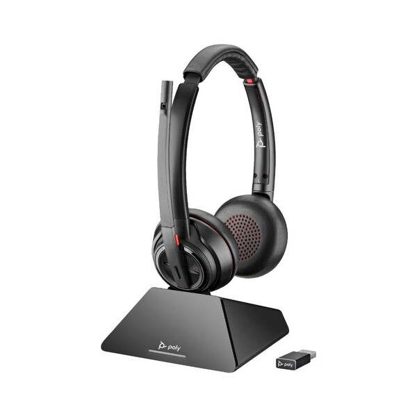 Poly Savi 8220 UC Microsoft Teams Sertifikalı DECT 1880-1900 MHz USB-A Mikrofonlu Kulaklık 8D3F5AA