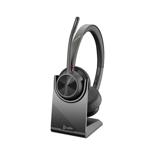 Poly Voyager 4320-M Microsoft Teams Sertifikalı Mikrofonlu Kulaklık +BT700 alıcı +Şarj Standı 77Z32AA