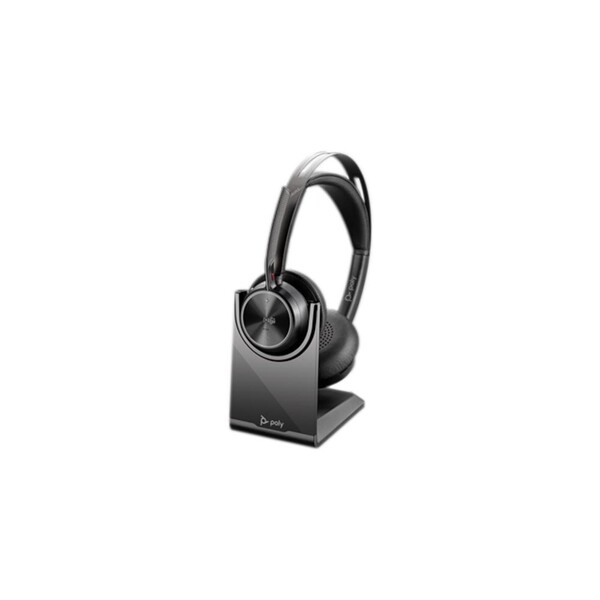 Poly Voyager Focus 2 Microsoft Teams Sertifikalı USB-C-C Kulaklık +USB-C/A Adaptörü +Şarj Standı 9T9J6AA